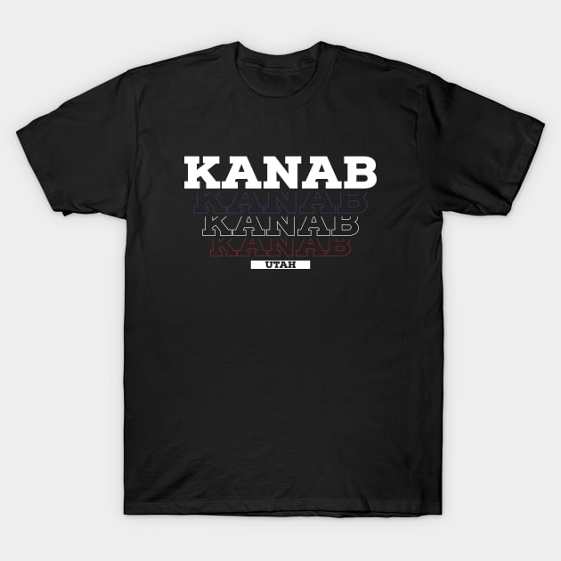 Kanab Utah USA Vintage T-Shirt by Zen Cosmos Official